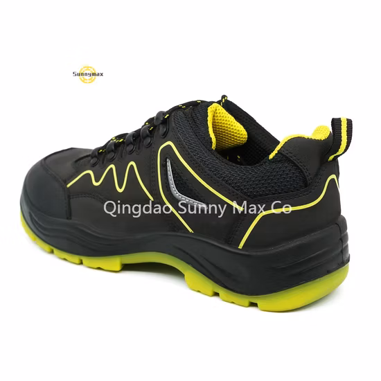 Light Weight Antistatic Industrial Fly Knit Work Type Men Steel Toecap Sport Safety Shoes Footwear